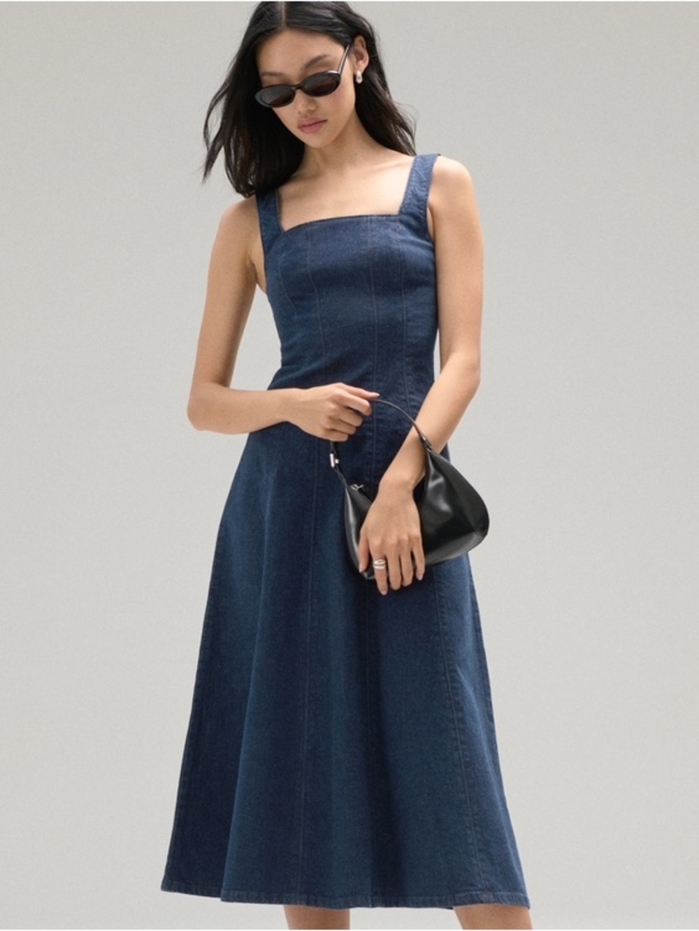 Abercrombie & Fitch Mila Denim Midi Dress